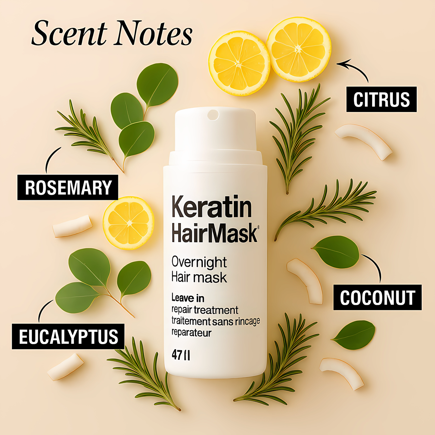 KHM™ leave-in molecular repair hair mask